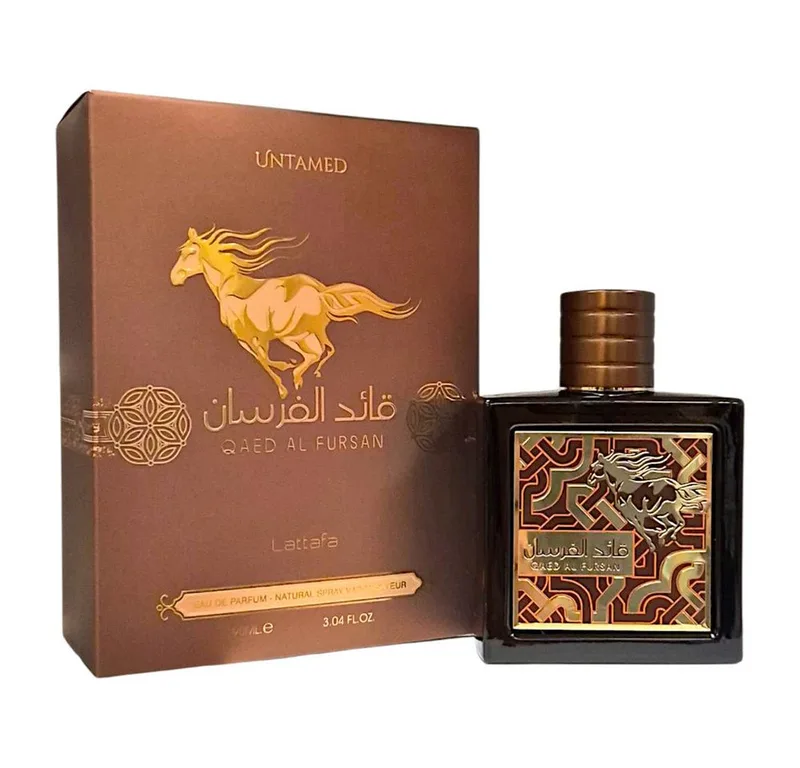 Duft-Set Qaed Al Fursan Untamed Eau de Parfum + Parfümzerstäuber (leer) Set fra Lattafa – produktbillede 1 af 4
