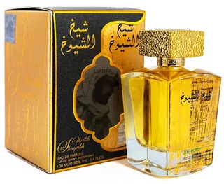 Duft-Set Sheikh Al Shuyukh Luxe Edition Eau de Parfum (EDP) Damen Herren Spray, Orientalisch-würziger Duft mit Rose, Safran und Zimt fra Lattafa – produktbillede 1 af 2