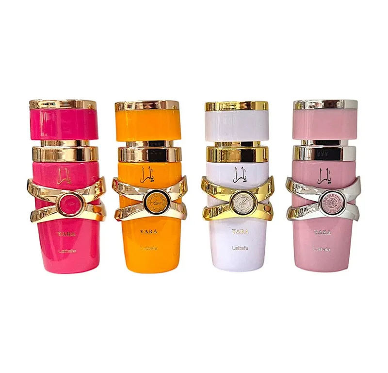 Duft-Set Yara und Yara Candy Set EDP 2x100ml + Parfümzerstäuber (leer) Set de Lattafa – photo du produit 2 sur 2