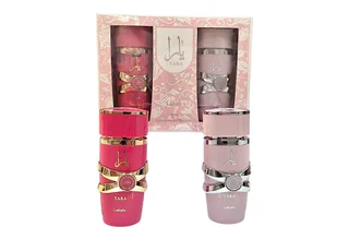 Duft-Set Yara und Yara Candy Set EDP 2x100ml + Parfümzerstäuber (leer) Set von Lattafa – Produktfoto 1 von 2