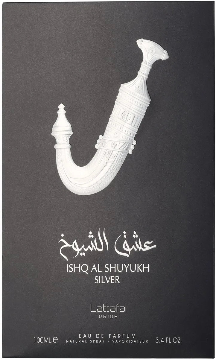 Ishq al Shuyukh silver EDP de Lattafa en 100 ml – photo du produit
