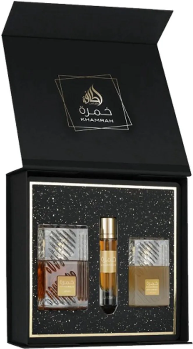 Khamrah Gift Set - Eau de Parfum de Lattafa – photo du produit