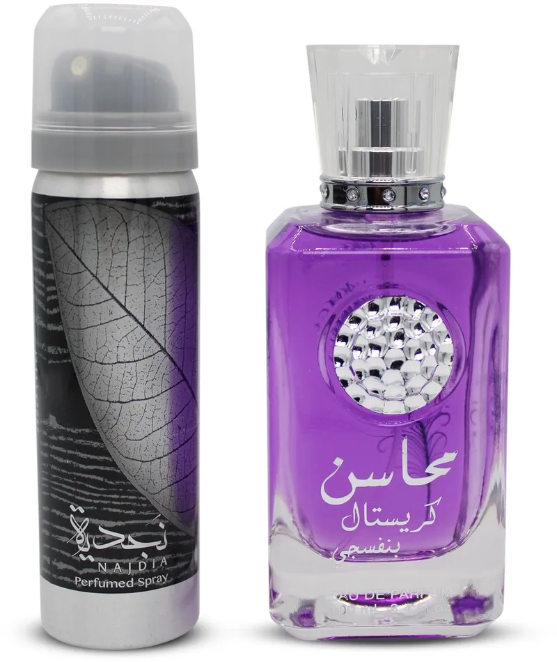 Mahasin Crystal Eau de Parfum Voor Dames von Lattafa in 100 ml – Produktfoto
