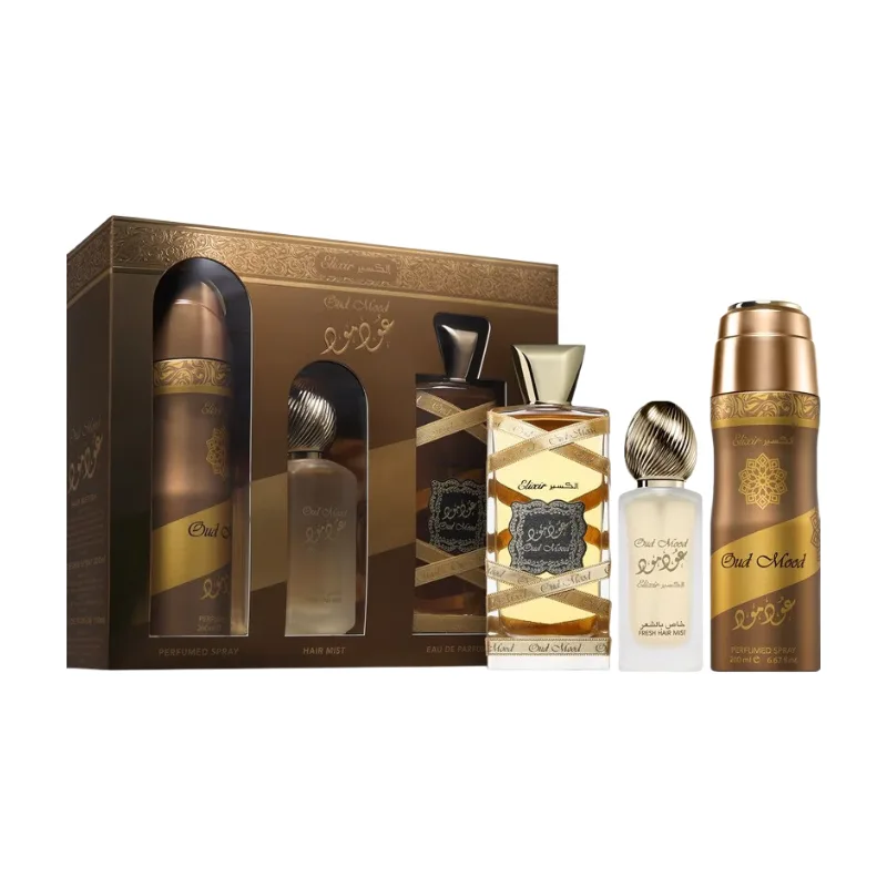 Oud Mood Elixir Giftset 350 ml von Lattafa – Produktfoto