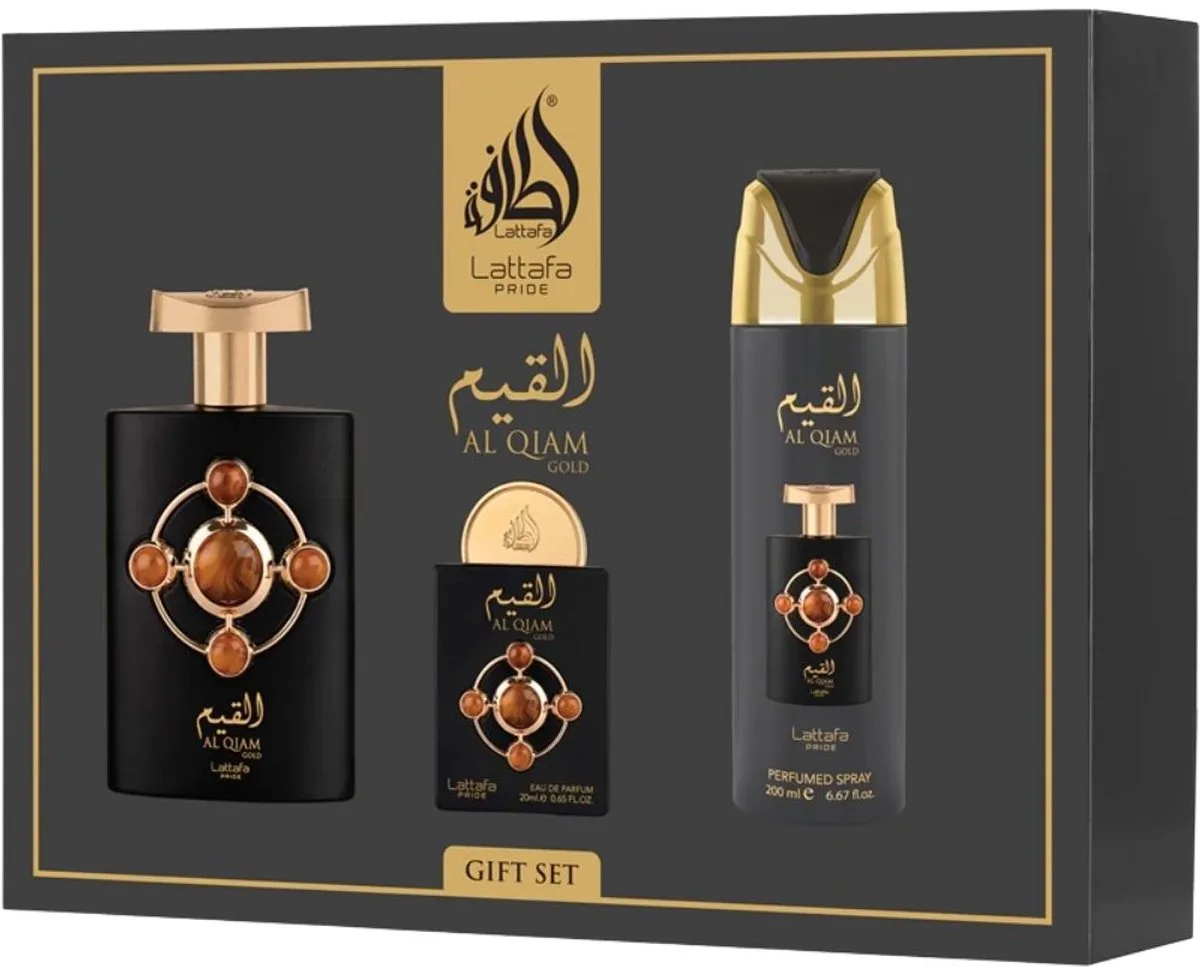 Pride Al Qiam Gold Eau de Parfum Giftset - 320ml von Lattafa – Produktfoto