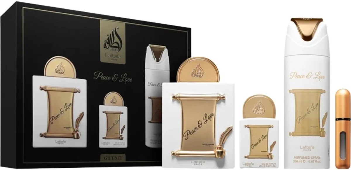 Pride Peace & Love Eau de Parfum Giftset von Lattafa – Produktfoto