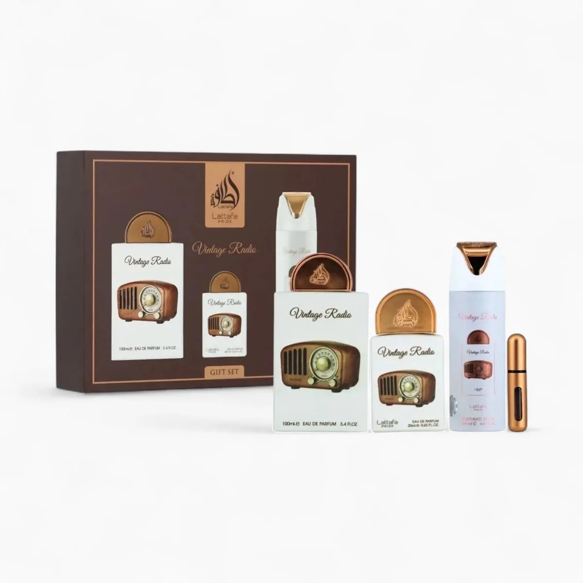 Pride Vintage Radio Eau de Parfum Giftset von Lattafa – Produktfoto