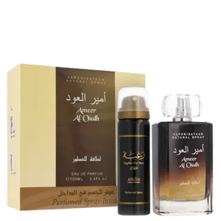 Unisex Ameer Al Oudh Eau de Parfum & Body Spray Set de Lattafa – photo du produit 1 sur 2