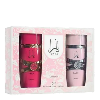 Yara 5th Anniversary Edition Giftset - Yara Candy 100 ml eau de parfum spray + Yara 100 ml eau de parfum spray - Cadeauset voor dames von Lattafa – Produktfoto 2 von 2