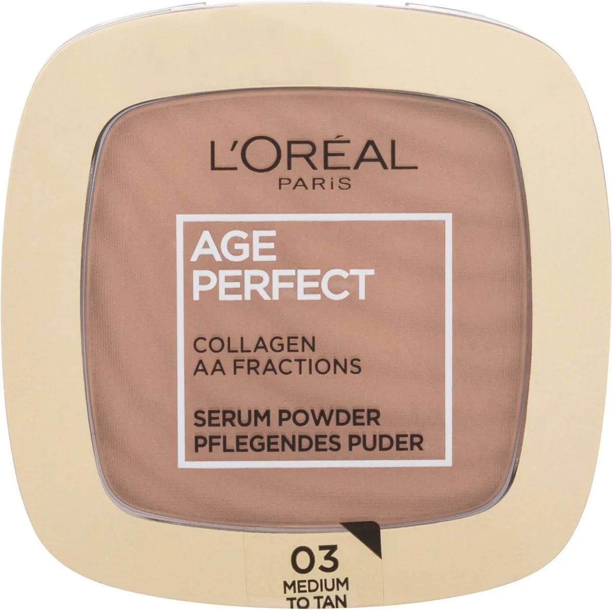 Age Perfect Collagen Serum Compact Poeder - 03 To Tan van L'Oréal Paris in Medium – productfoto