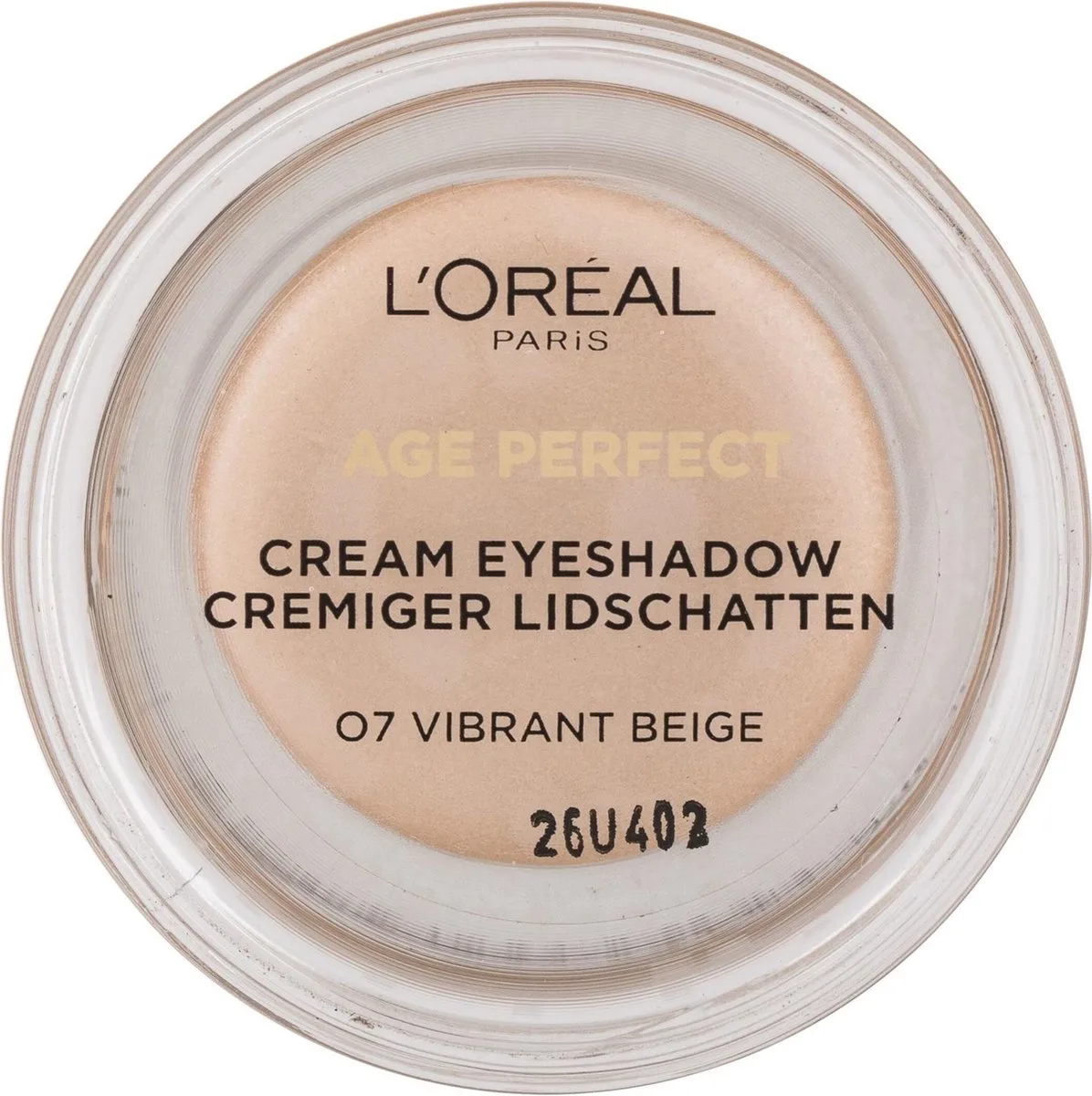 Age Perfect Cream Eyeshadow - Eye Shadow 4 Ml de L'Oréal Paris en 07 Vibrant Beige – photo du produit