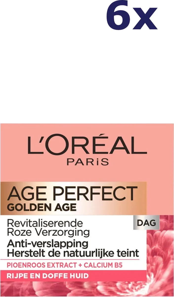 Age Perfect Golden Age Dagcrème - 6 x 50 ml - Multiverpakking de L'Oréal Paris – photo du produit