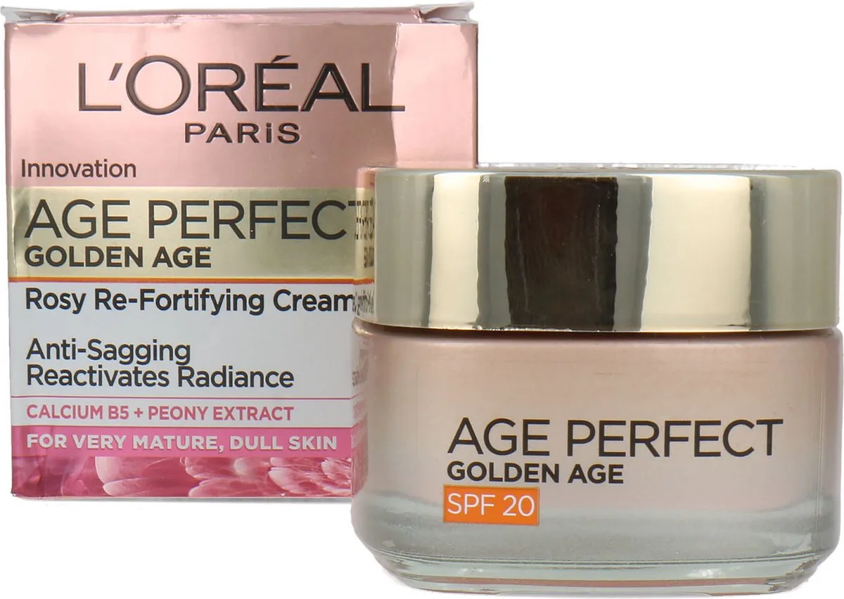 Age Perfect Golden Age Rosy Re-Fortifying Dagcrème - (licht beschadigd doosje) van L'Oréal Paris in 50 ml – productfoto