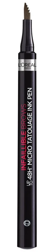Augenbrauen-Stift INFAILLIBLE 48H MICRO TATOUAGE INK PEN, mit Dreizack-Spitze fra L'Oréal Paris i Brun – produktbillede 1 af 3