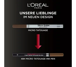 Augenbrauen-Stift INFAILLIBLE 48H MICRO TATOUAGE INK PEN, mit Dreizack-Spitze fra L'Oréal Paris i Brun – produktbillede 3 af 3