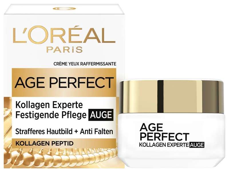 Augencreme Age Perfect Pro-Kollagen Auge, mit Kollagen fra L'Oréal Paris i Hvid – produktbillede 2 af 3