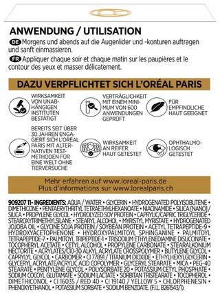 Augencreme Age Perfect Pro-Kollagen Auge, mit Kollagen fra L'Oréal Paris i Hvid – produktbillede 3 af 3