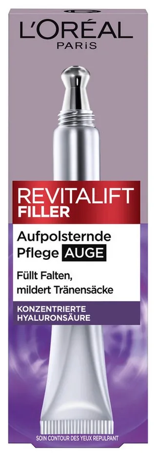 Augencreme REVITALIFT FILLER AUGENPFLEGE, mit Hyaloronsäure fra L'Oréal Paris i Hvid – produktbillede 2 af 5