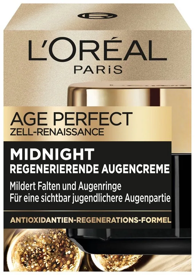 Augenserum AGE PERFECT ZELL-RENAISSANCE MIDNIGHT AUGENCREME, mit optimal angepasster Formel für die Nacht von L'Oréal Paris in Weiß – Produktfoto 2 von 3