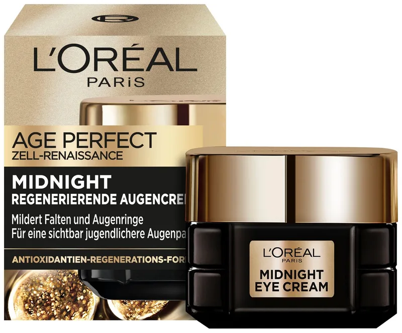 Augenserum AGE PERFECT ZELL-RENAISSANCE MIDNIGHT AUGENCREME, mit optimal angepasster Formel für die Nacht von L'Oréal Paris in Weiß – Produktfoto 1 von 3