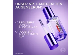 Augenserum REVITALIFT FILLER AUGENSERUM, mit 1,5% purer Hyaluronsäure und 1% Koffein från L'Oréal Paris i Vit – produktbild 5 av 5