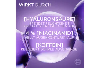 Augenserum REVITALIFT FILLER AUGENSERUM, mit 1,5% purer Hyaluronsäure und 1% Koffein från L'Oréal Paris i Vit – produktbild 4 av 5
