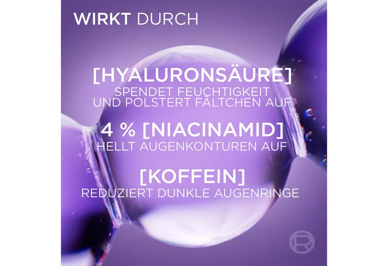 Augenserum REVITALIFT FILLER AUGENSERUM, mit 1,5% purer Hyaluronsäure und 1% Koffein från L'Oréal Paris i Vit – produktbild 4 av 5