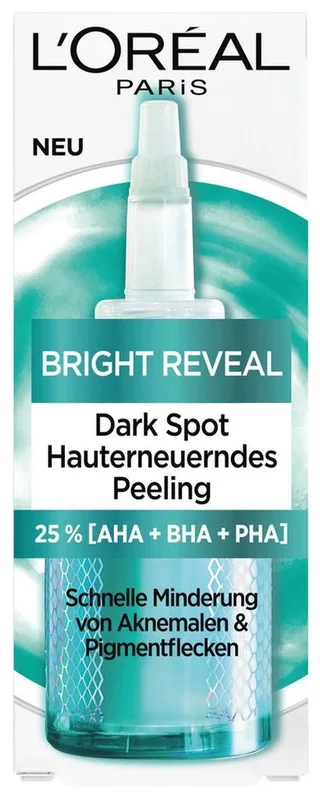 Bright Reveal Dark Spot huidvernieuwende Peeling 25 % [AHA + BHA + PHA Gezichtsscrub von L'Oréal Paris in 25 ml – Produktfoto 3 von 5