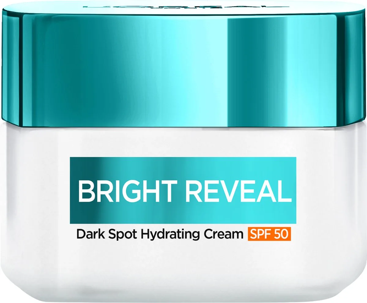 Bright Reveal Dark Spot Hydrating Cream - dagcrème met Niacinamide - vochtinbrengende formule - helpt pigmentvlekken te verminderen von L'Oréal Paris in 50 ml – Produktfoto