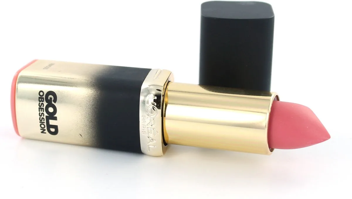 Color Riche Gold Obsession Lippenstift van L'Oréal Paris in Pink gold – productfoto