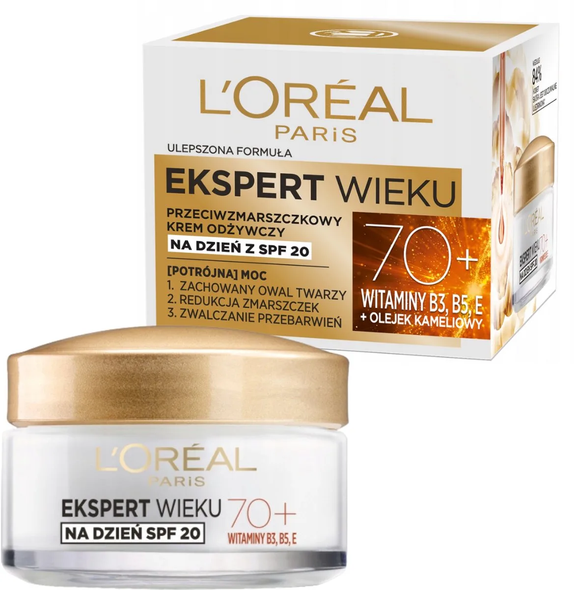 Ekspert Wieku - Dagcrème - Anti-veroudering - 70+ - SPF20 van L'Oréal Paris – productfoto