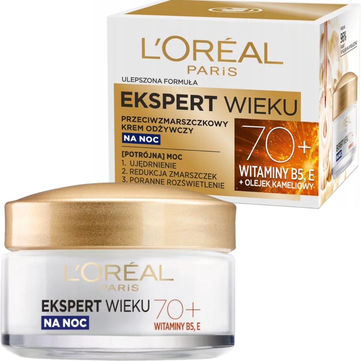 Ekspert Wieku - Nachtcrème - Anti-veroudering - Voedend - 70+ van L'Oréal Paris – productfoto