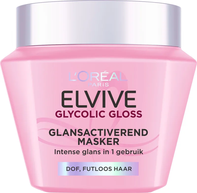 Elvive Glycolic Gloss Mask - Dof haar de L'Oréal Paris en 300 ml – photo du produit