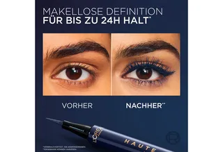 Eyeliner HAUTE PRECISION, hält bis zu 24H, wasserfest fra L'Oréal Paris i Blå – produktbillede 3 af 4