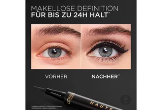 Eyeliner HAUTE PRECISION, hält bis zu 24H, wasserfest fra L'Oréal Paris i Sort – produktbillede 3 af 4