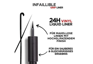 Eyeliner INFAILLIBLE 24H MATTE LIQUID LINER, sorgt für makellose Linien mit hochglänzendem Finish von L'Oréal Paris in Schwarz – Produktfoto 3 von 5