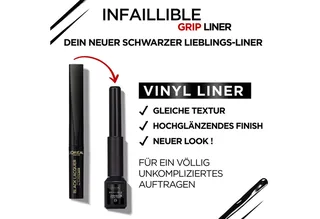 Eyeliner INFAILLIBLE 24H MATTE LIQUID LINER, sorgt für makellose Linien mit hochglänzendem Finish von L'Oréal Paris in Schwarz – Produktfoto 4 von 5