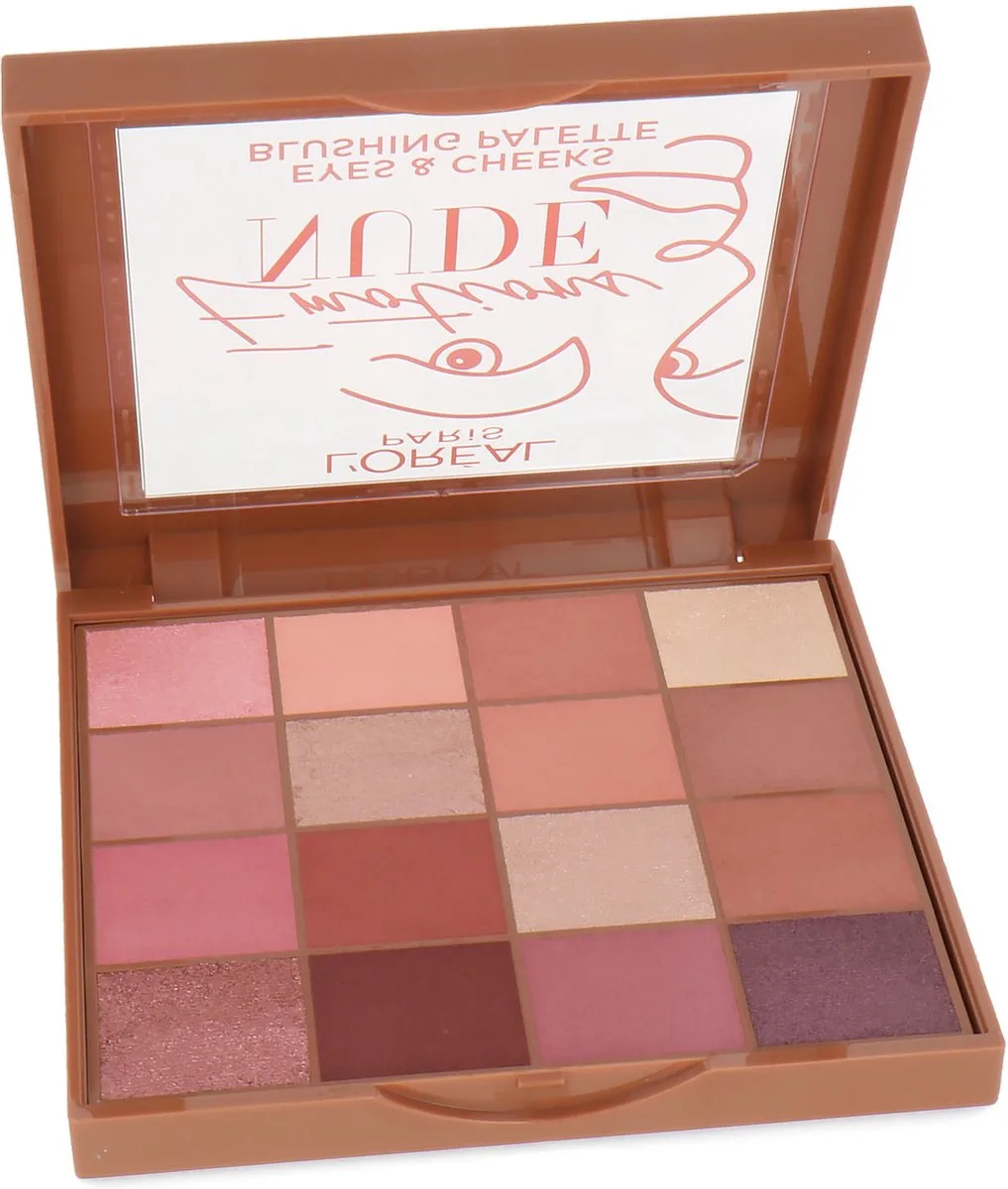 Eyes & Cheeks Blushing Palette - 01 Emotions Nude van L'Oréal Paris in 16 kleuren – productfoto