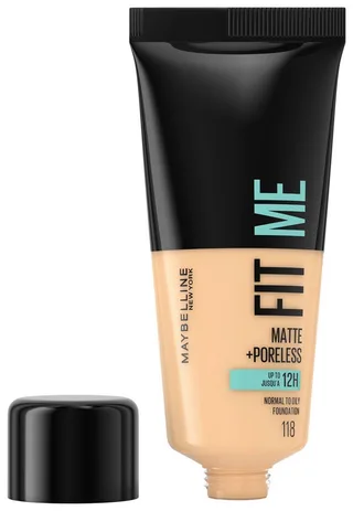 Fit Me! Matte+ Poreless Foundation - 118 Nude van L'Oréal Paris – productfoto 1 van 2