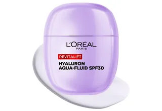 Gesichtsfluid REVITALIFT FILLER AUFPOLSTERNDES HYALURON AQUA-FLUID LSF 30, verfeinert das Hautbild de L'Oréal Paris en Blanc – photo du produit 2 sur 5