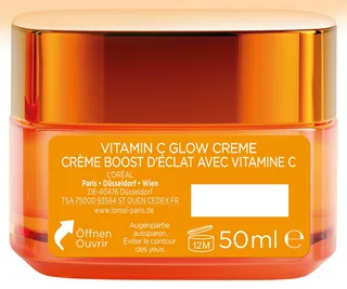 Gesichtsgel REVITALIFT CLINICAL VITAMIN C GLOW CREME, verfeinert Poren, korrigiert feine Linien de L'Oréal Paris en Blanc – photo du produit 5 sur 5