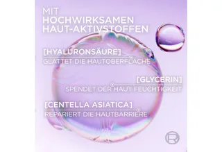 Gesichtsmaske REVITALIFT GLASS SKIN HYDROGEL GLOW MASK Set, 4-tlg., für aufgepolsterte & glowy Haut von L'Oréal Paris in Lila – Produktfoto 2 von 3