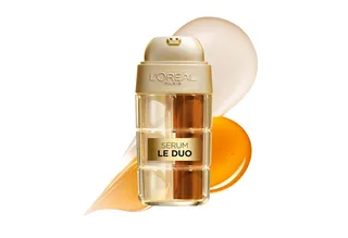 Gesichtsserum AGE PERFECT ANTI-AGING SERUM LE DUO MINI-FORMAT, intensive Pflege, mildert Falten, kräftigt die Haut fra L'Oréal Paris i Hvid – produktbillede 3 af 5