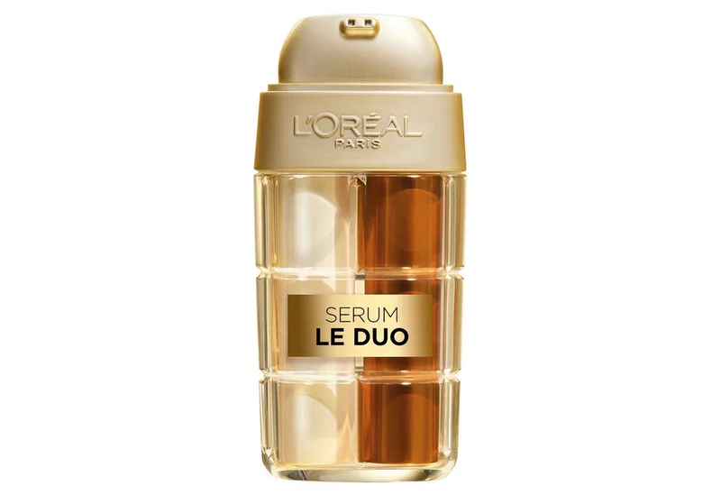 Gesichtsserum AGE PERFECT ANTI-AGING SERUM LE DUO MINI-FORMAT, intensive Pflege, mildert Falten, kräftigt die Haut fra L'Oréal Paris i Hvid – produktbillede 2 af 5