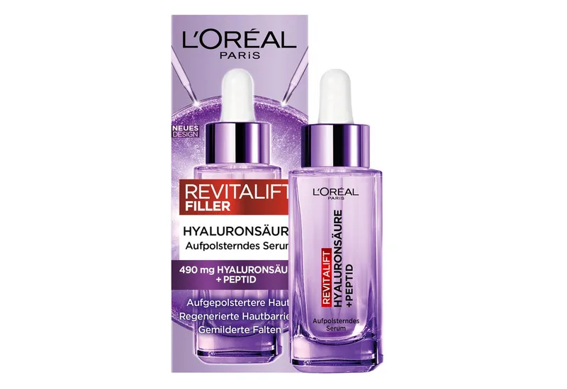 Gesichtsserum REVITALIFT FILLER ANTI-FALTEN SERUM, mindert Falten, feutigkeitsspendend, mit Pipette de L'Oréal Paris en Blanc – photo du produit 1 sur 5