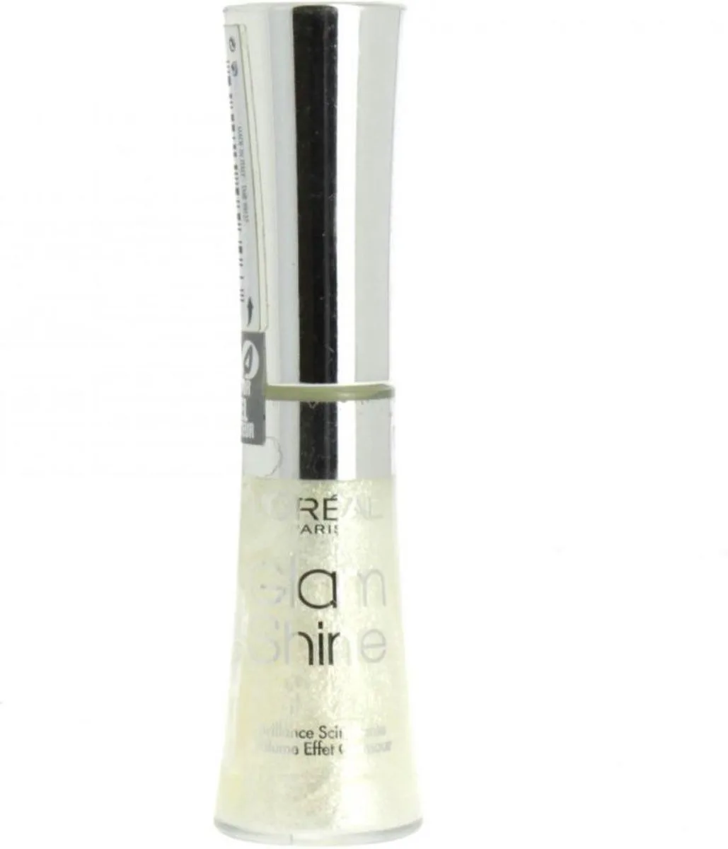 Glam Shine 6ml Lipgloss - 16 Pure Chrome de L'Oréal Paris en Blanc – photo du produit
