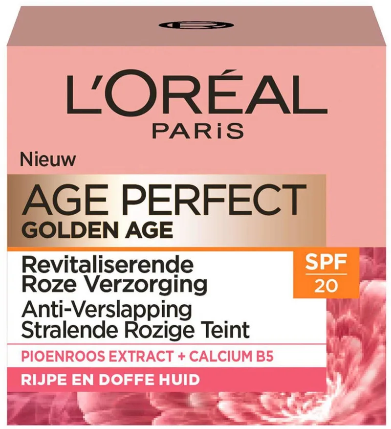 Golden Age Age Perfect Versterkende Dagcrème met SPF 20 - Voor de Rijpe en Doffe Huid fra L'Oréal Paris i 50 ml – produktbillede
