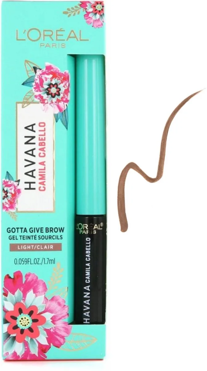 Havana Camila Cabello Gotta Give Brow Wenkbrauw Mascara - Light van L'Oréal Paris in Bruin – productfoto