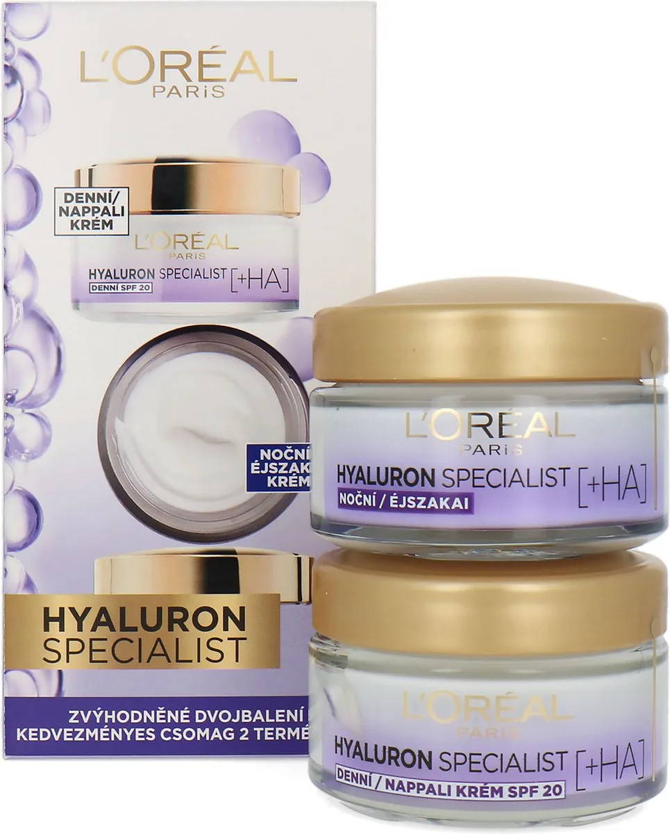 Hyaluron Specialist Day and Night Cream - 2 x 50 ml von L'Oréal Paris – Produktfoto