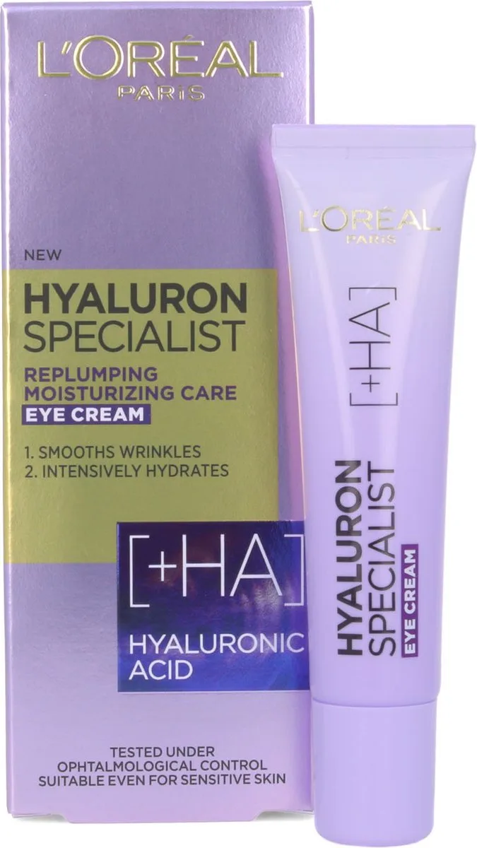 Hyaluron Specialist Replumping Oogcrème van L'Oréal Paris – productfoto